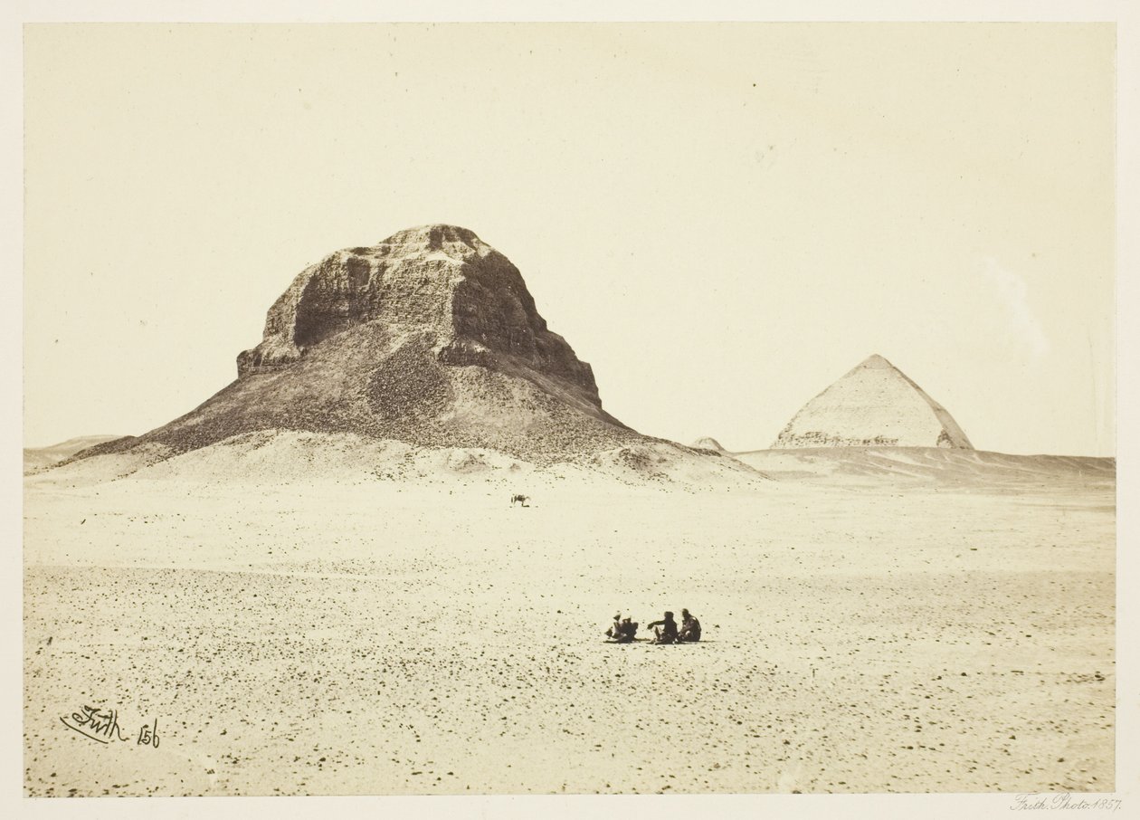 Pyramidene i Dahshur av Francis Frith