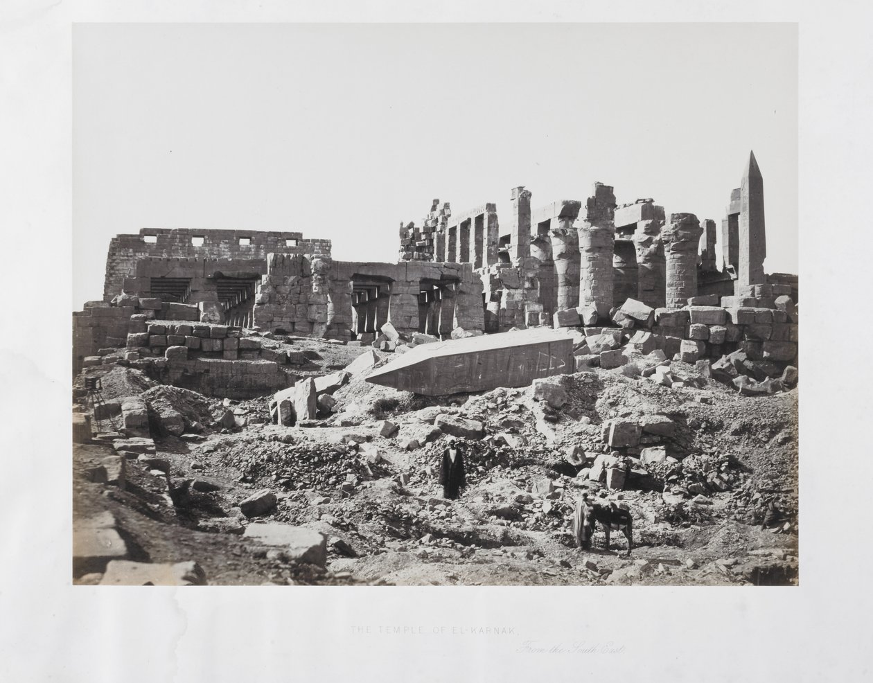 El-Karnak-tempelet, fra sørøst av Francis Frith