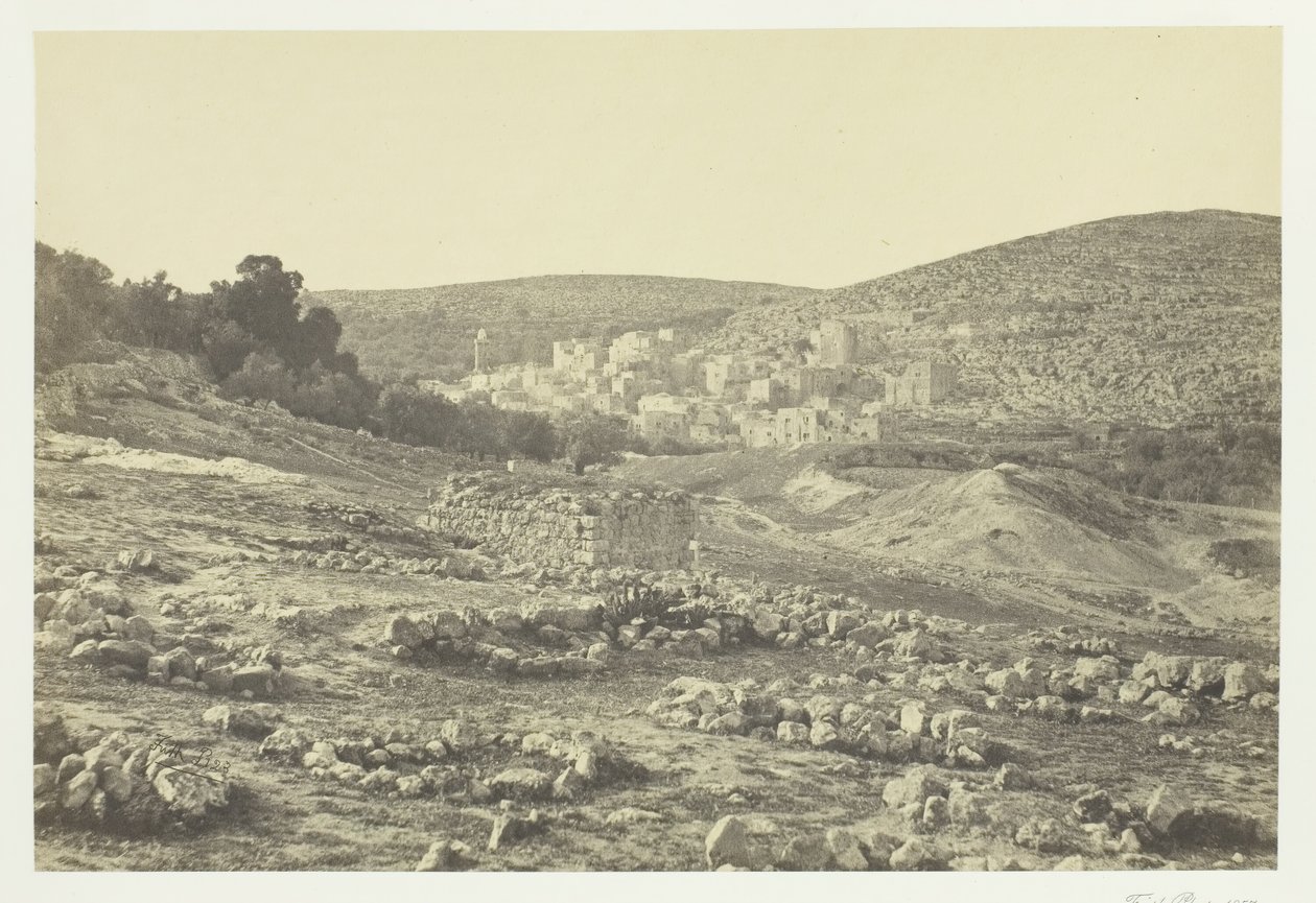 Utsikt ved Hebron, 1857. av Francis Frith