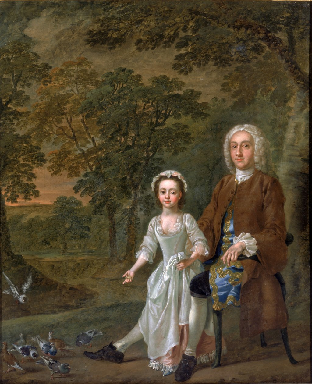 William Ellis og hans datter Elizabeth, ca. 1745 av Francis Hayman