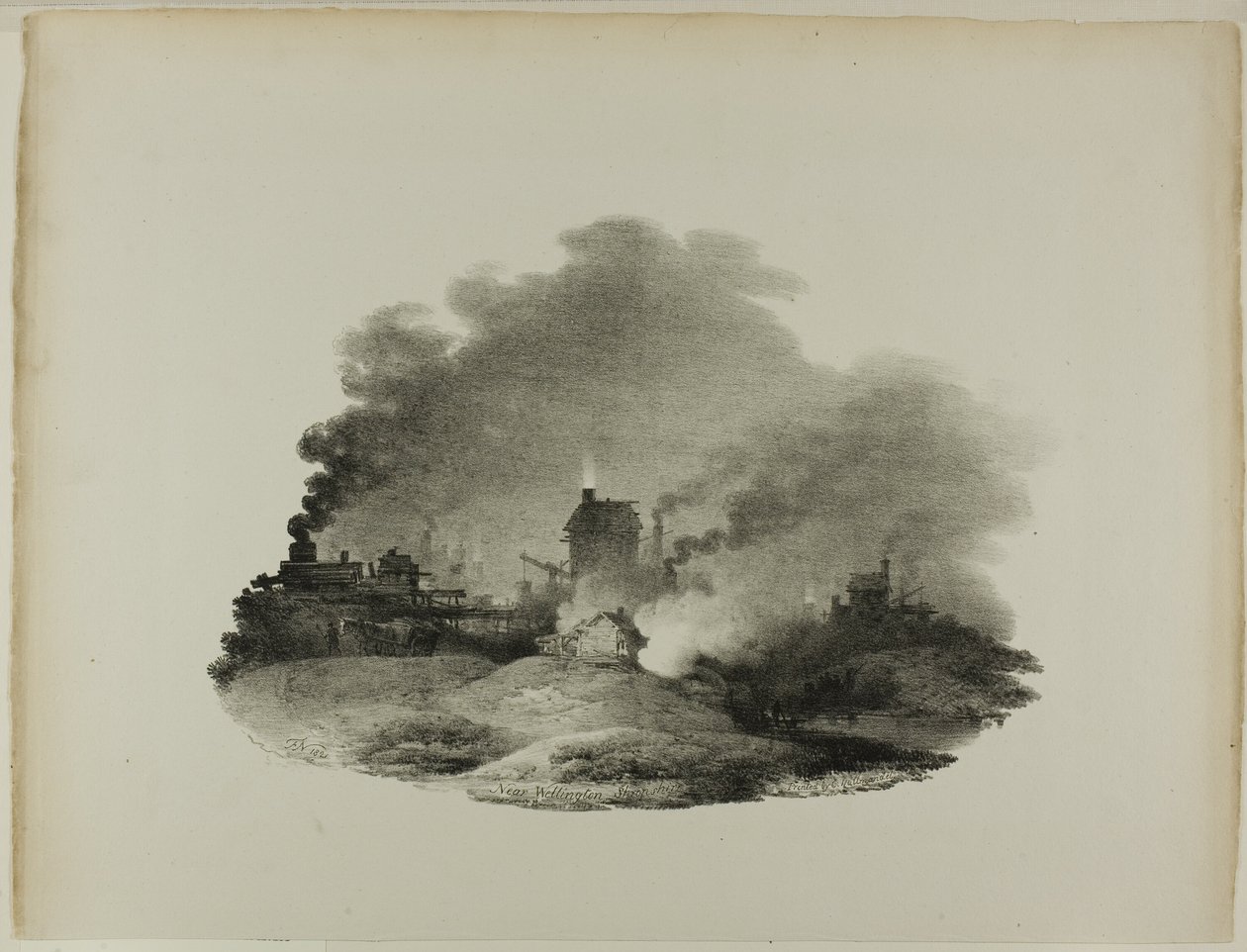 Nær Wellington, Shropshire av Francis Nicholson
