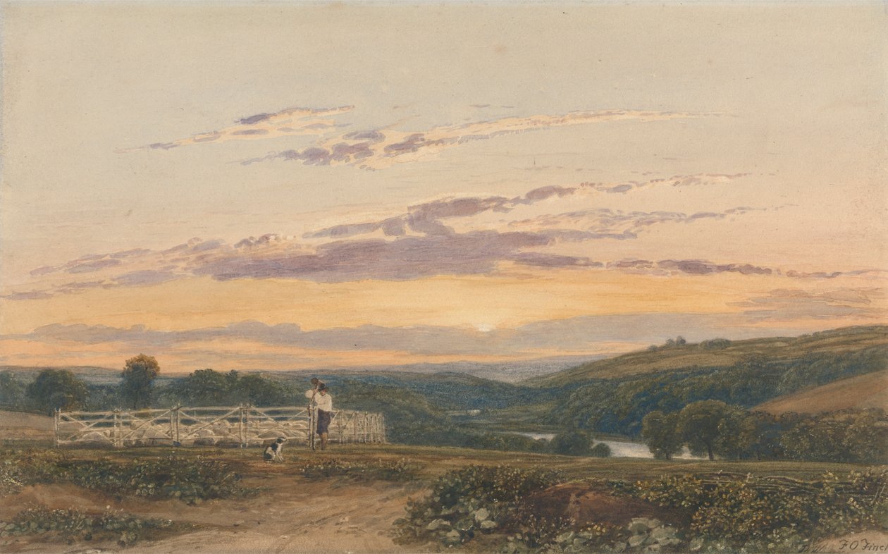 Hyrden - Kveld av Francis Oliver Finch