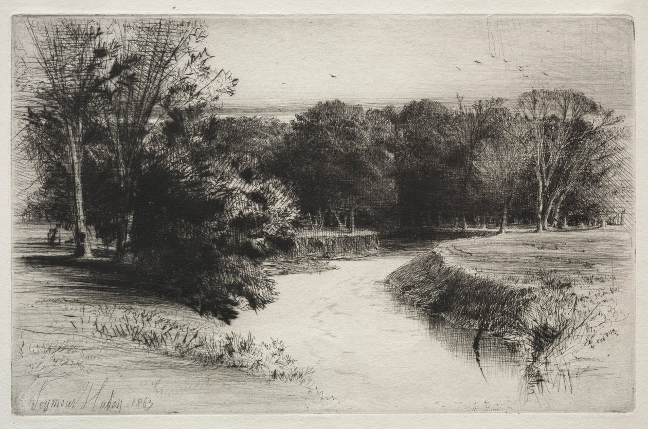 En solnedgang i Irland, 1863. av Francis Seymour Haden