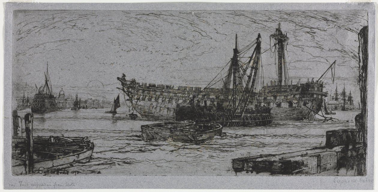 Oppløsning av Agamemnon av Francis Seymour Haden