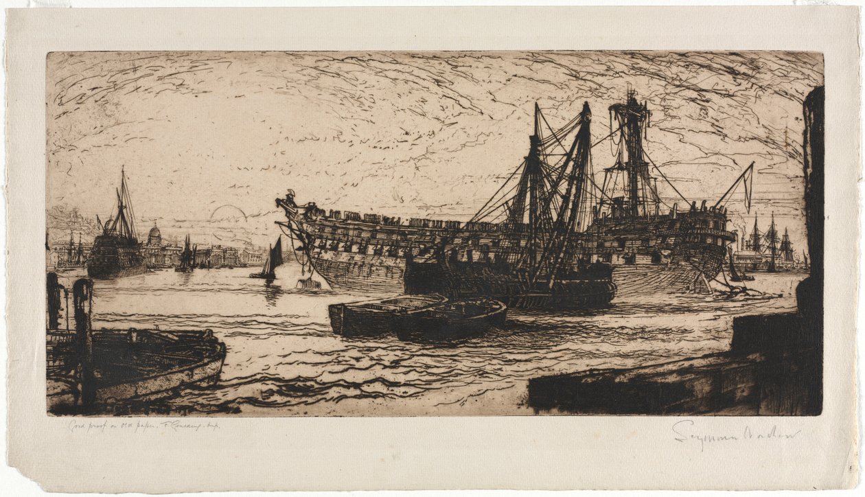 Oppløsning av Agamemnon. av Francis Seymour Haden