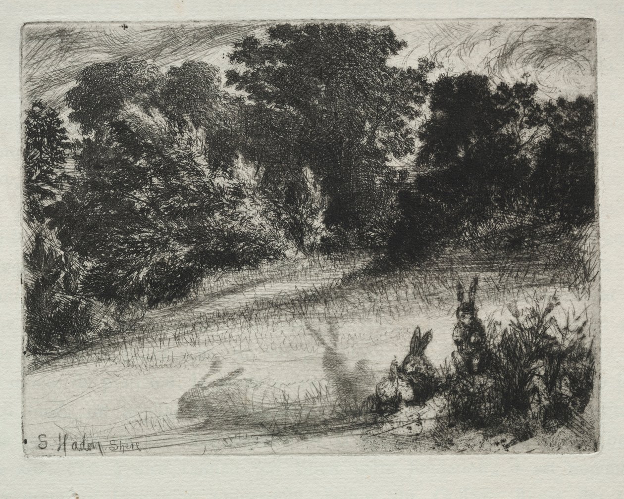 Kjem bunnen. av Francis Seymour Haden