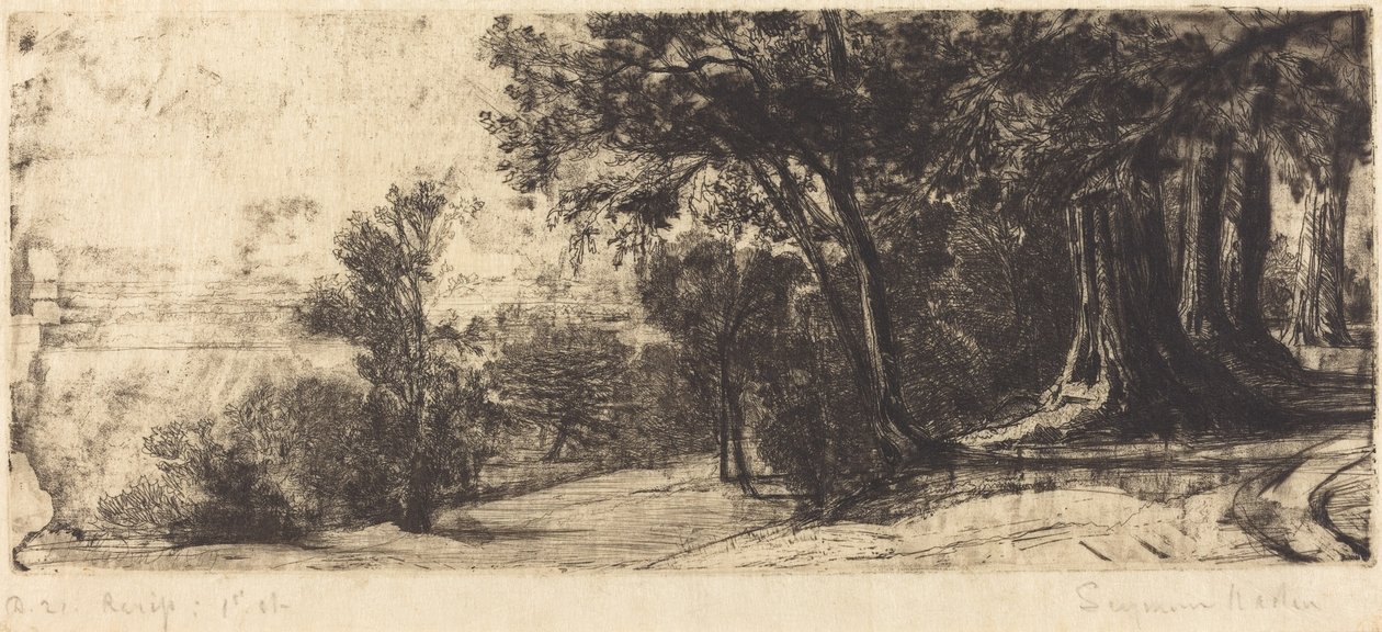 Tidlig morgen - Richmond av Francis Seymour Haden