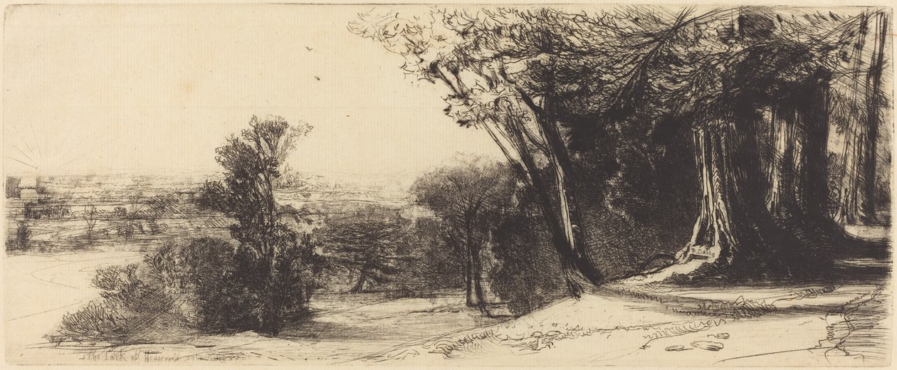 Tidlig morgen - Richmond av Francis Seymour Haden