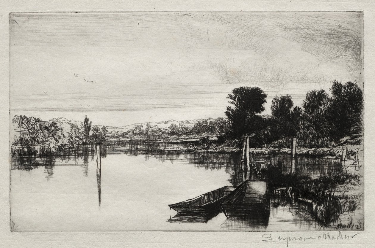 Egham, 1859. av Francis Seymour Haden