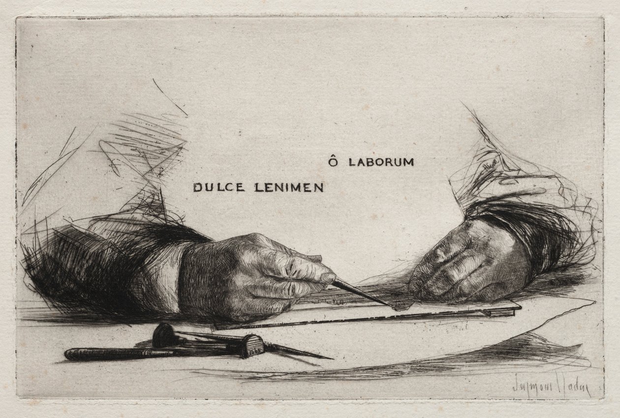 Hands Etching, 1865. av Francis Seymour Haden