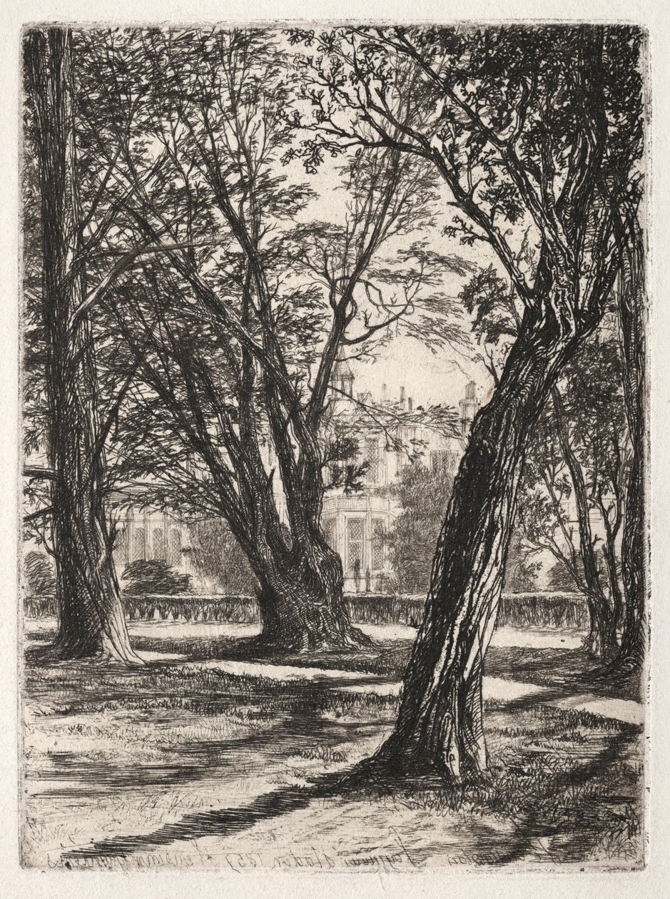 Kensington Gardens The Small Plate, 1859. av Francis Seymour Haden