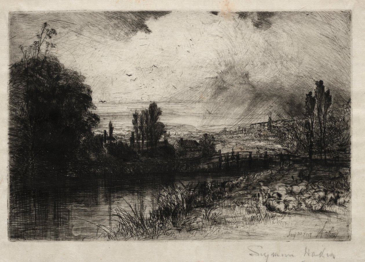 På testen, 1859. av Francis Seymour Haden