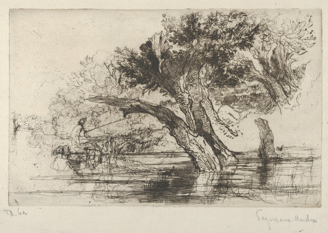 Penton Hook, 1864., 1864. av Francis Seymour Haden