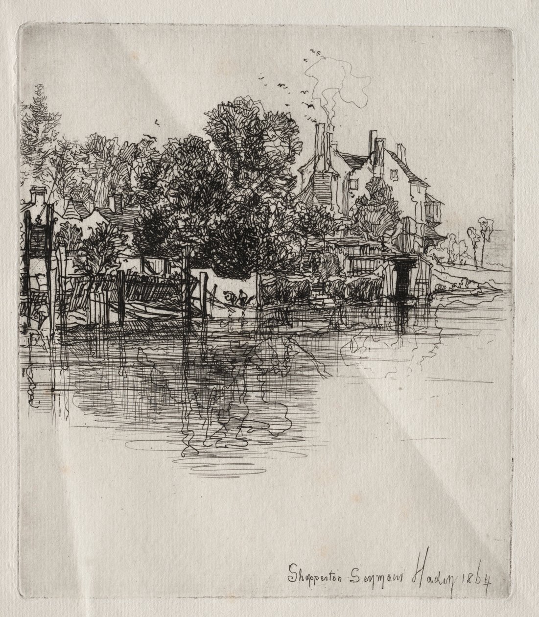 Shepperton, 1864. av Francis Seymour Haden