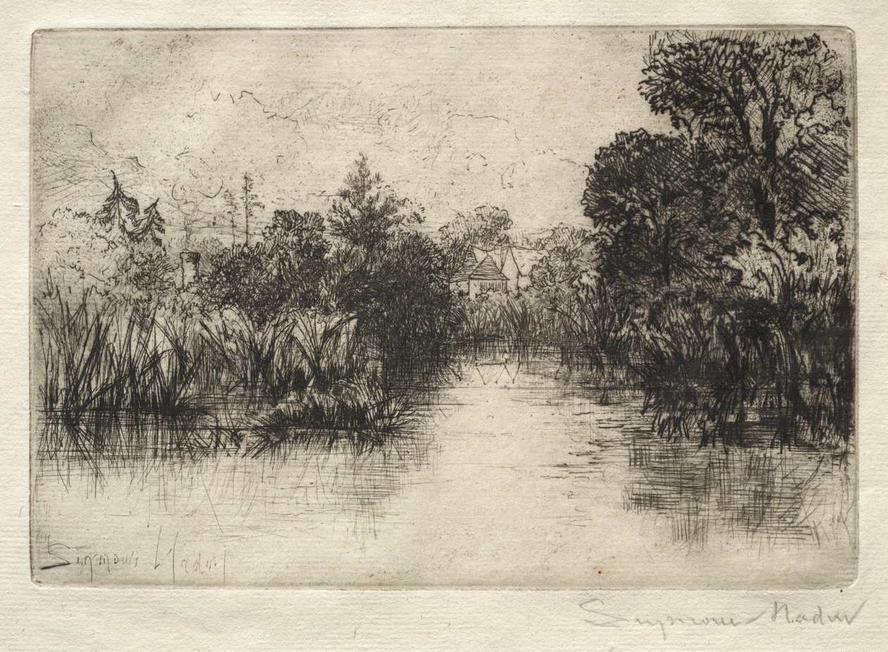 Shere Mill Pond En liten studie. av Francis Seymour Haden