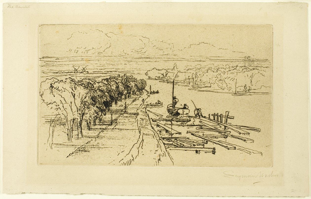 Amstel, nr. II av Francis Seymour Haden