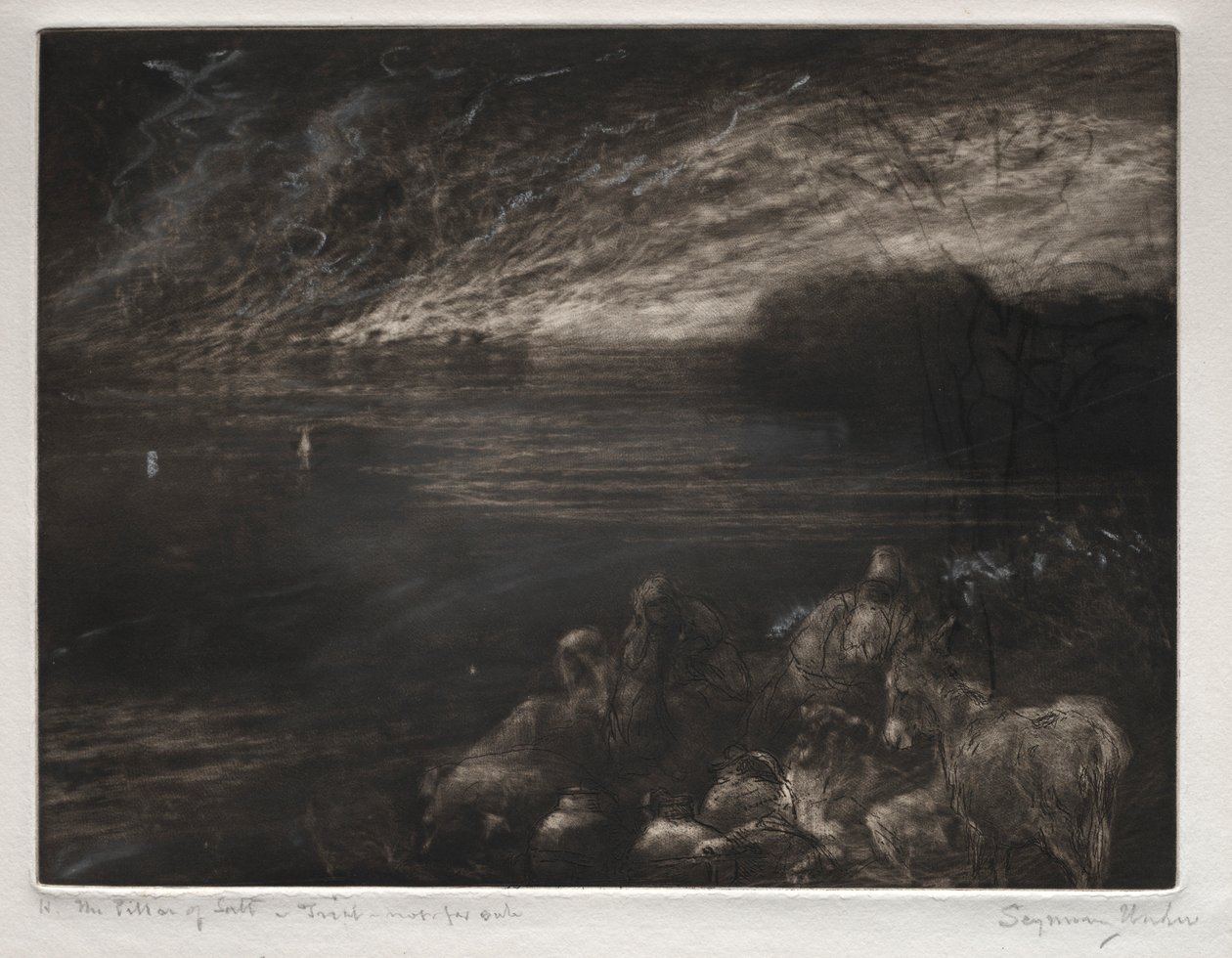 Saltstøtten. av Francis Seymour Haden