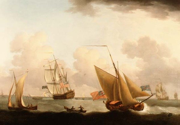 Frakt utenfor den nederlandske kysten av Francis Swaine
