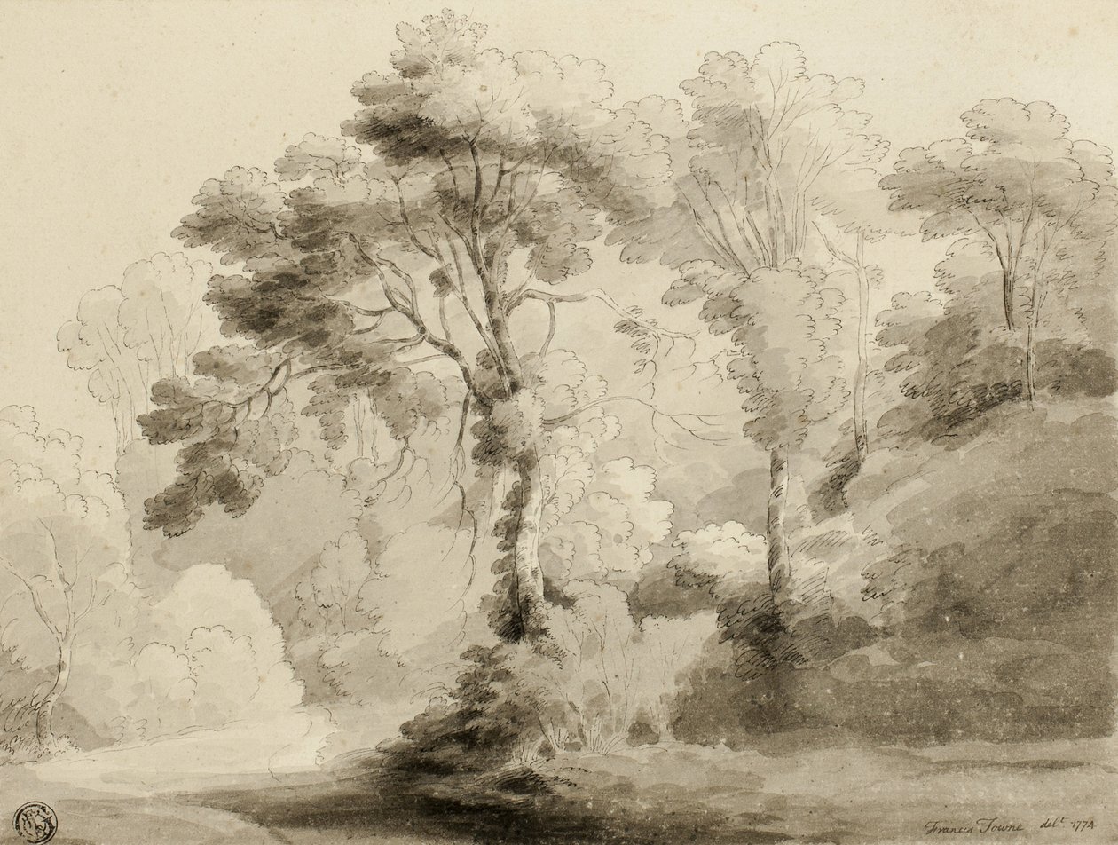 Skoglandskap, 1774 av Francis Towne