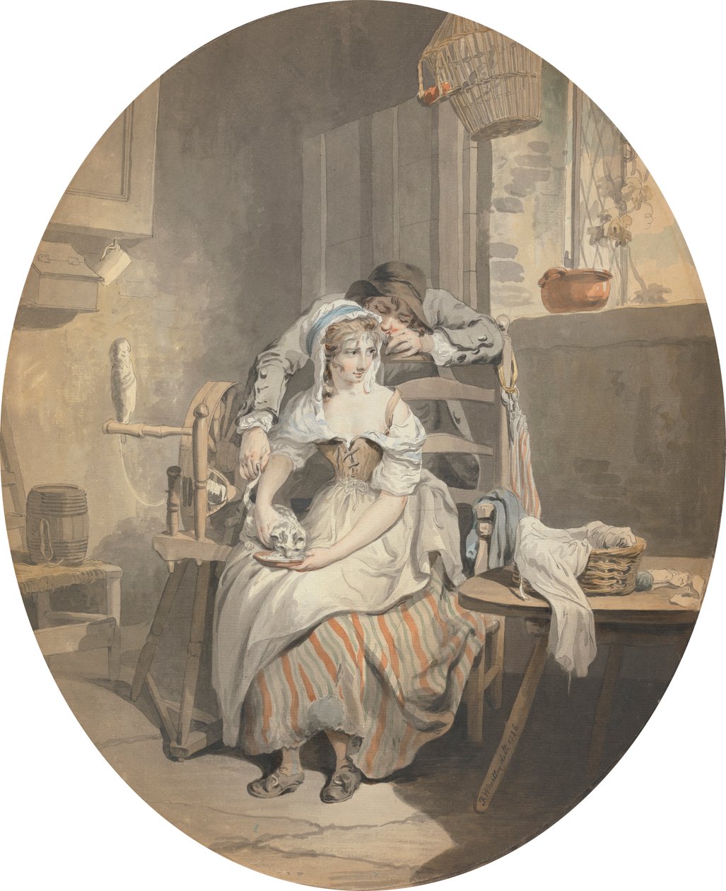 Den rustikke elskeren av Francis Wheatley