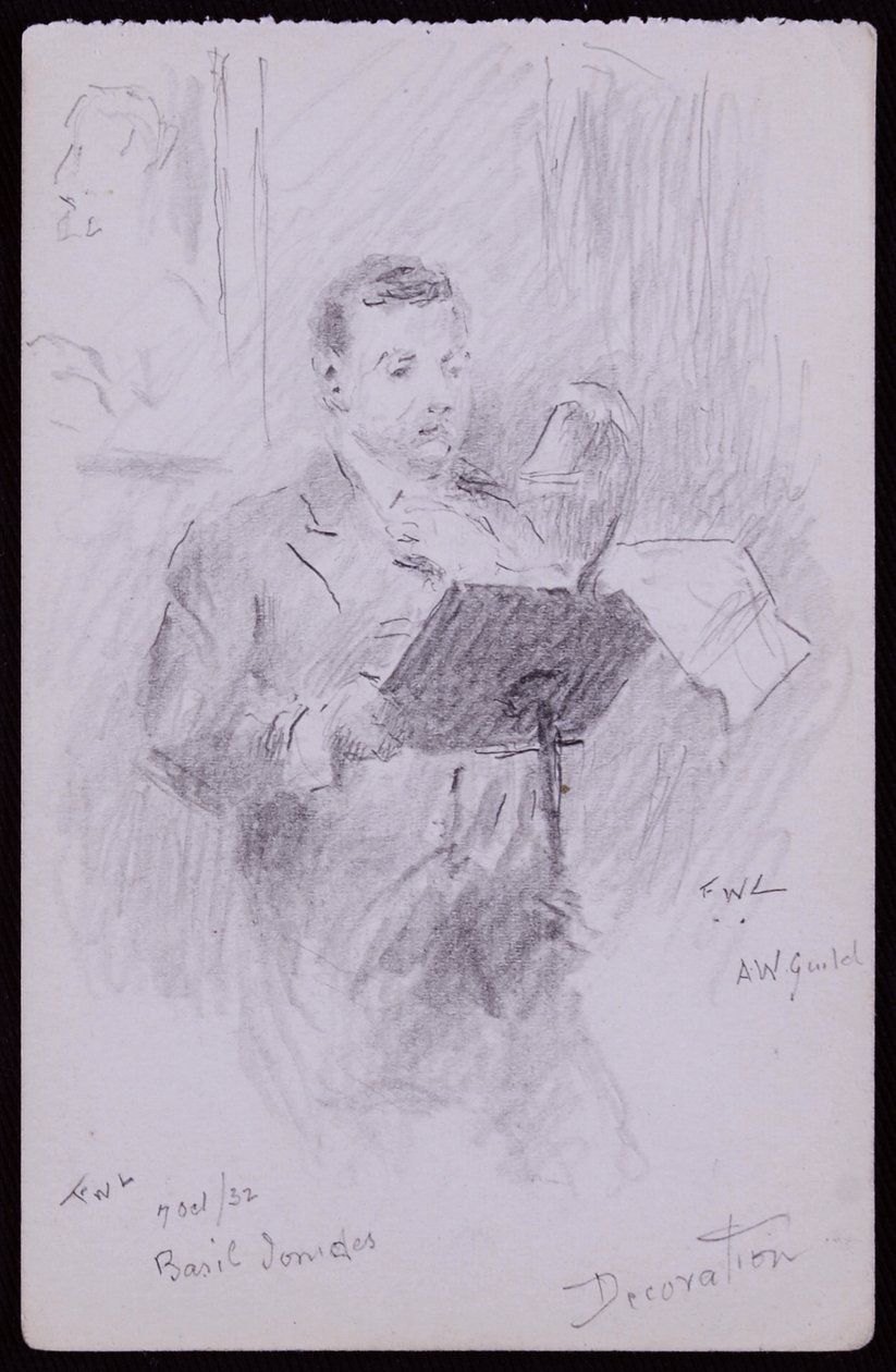 Portrett av Basil Ionides av Francis Wilfred Lawson