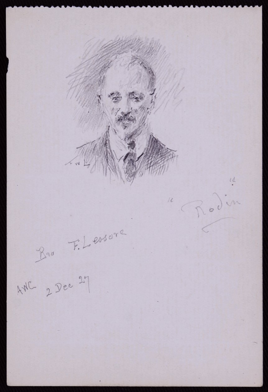 Portrett av Frederick Lessore av Francis Wilfred Lawson
