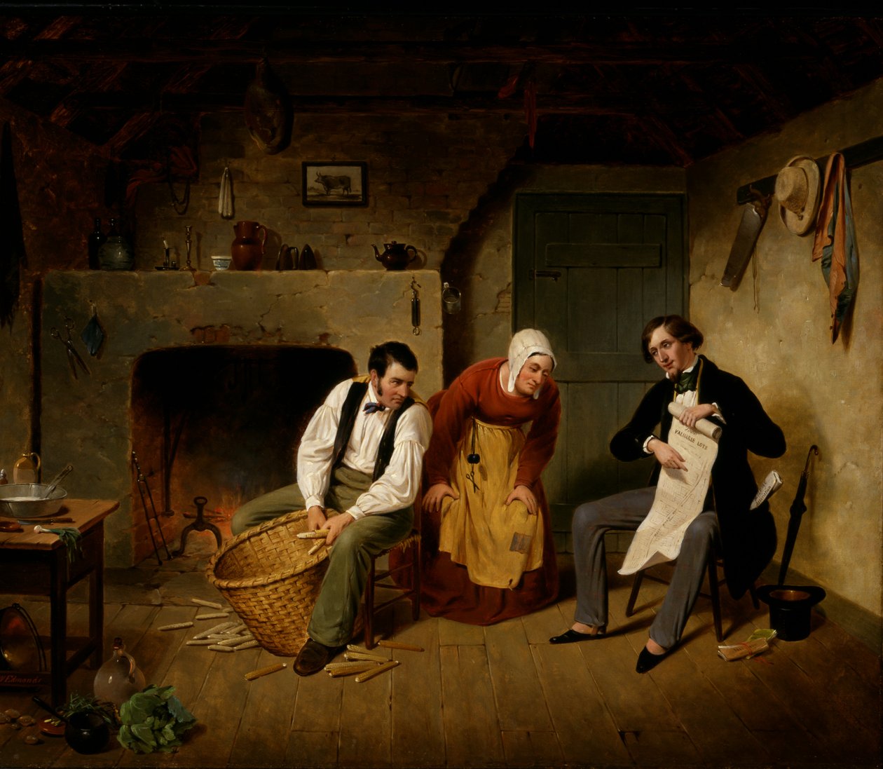 Spekulanten, 1852. av Francis William Edmonds
