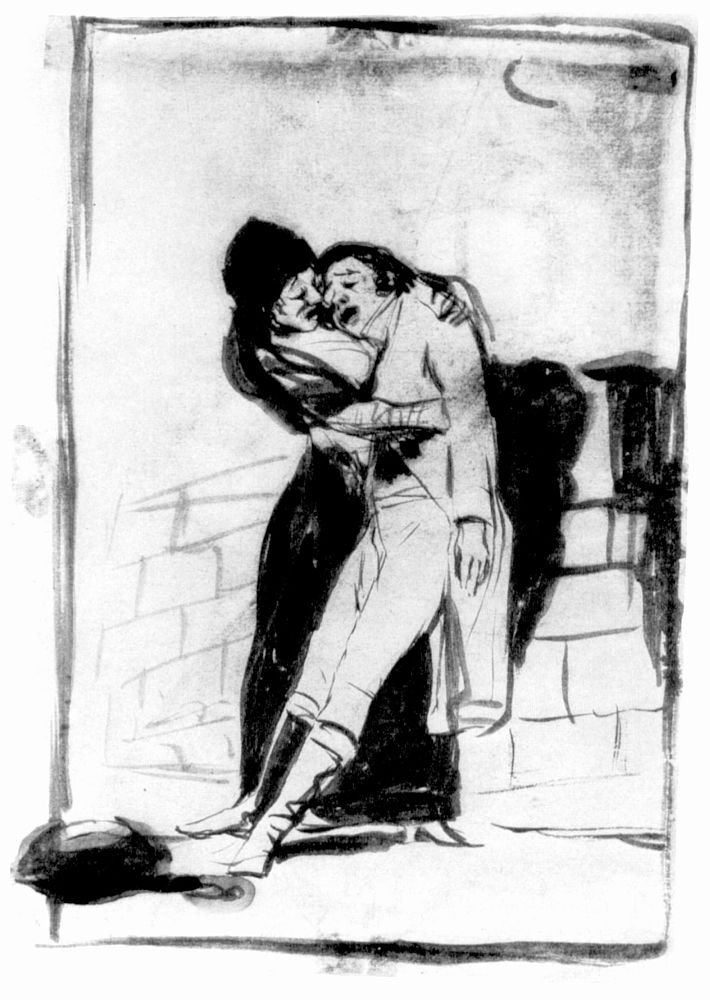 Forberedende tegning av Francisco de Goya