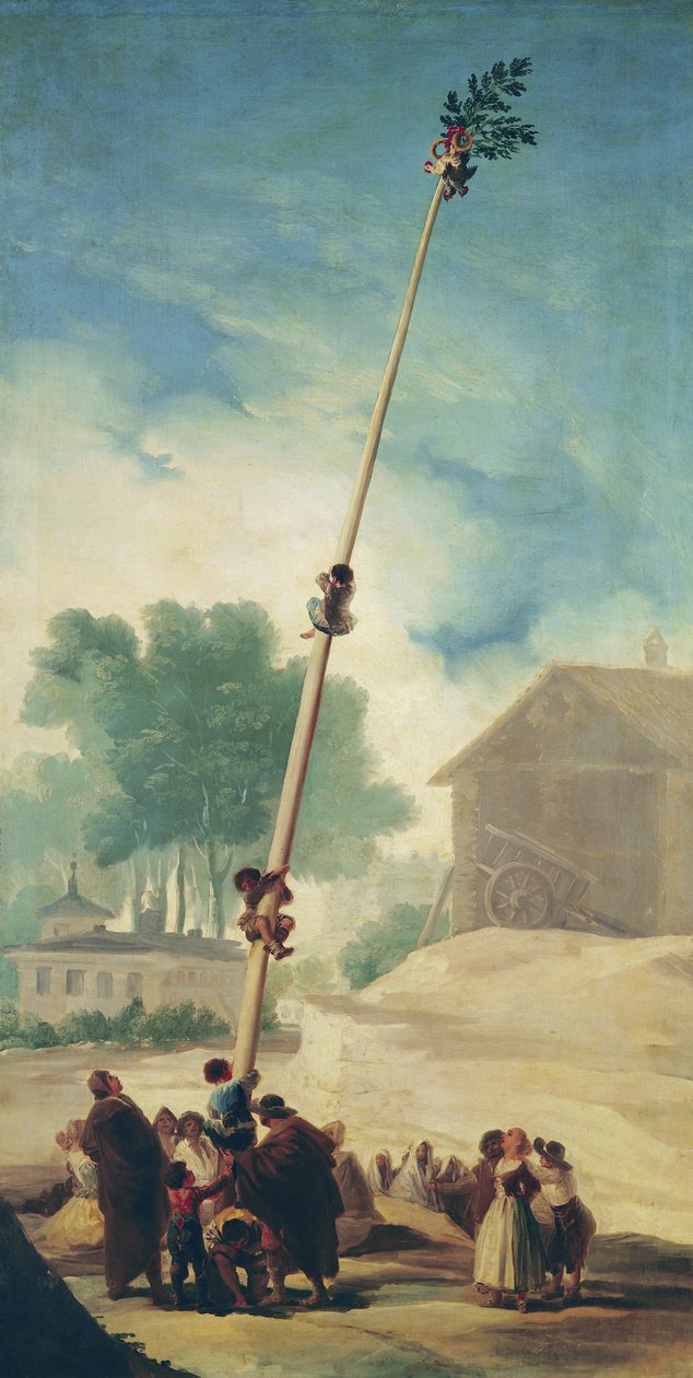The Greasy Pole, 1787 av Francisco de Goya