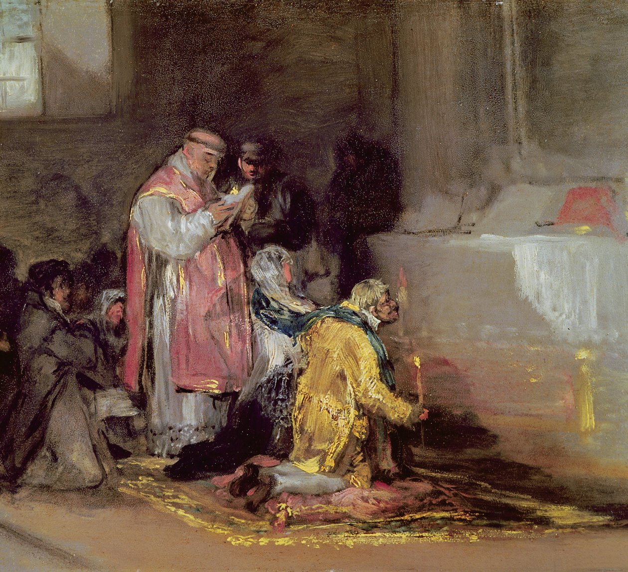 The Ill-Matched Marriage, ca. 1819 av Francisco de Goya