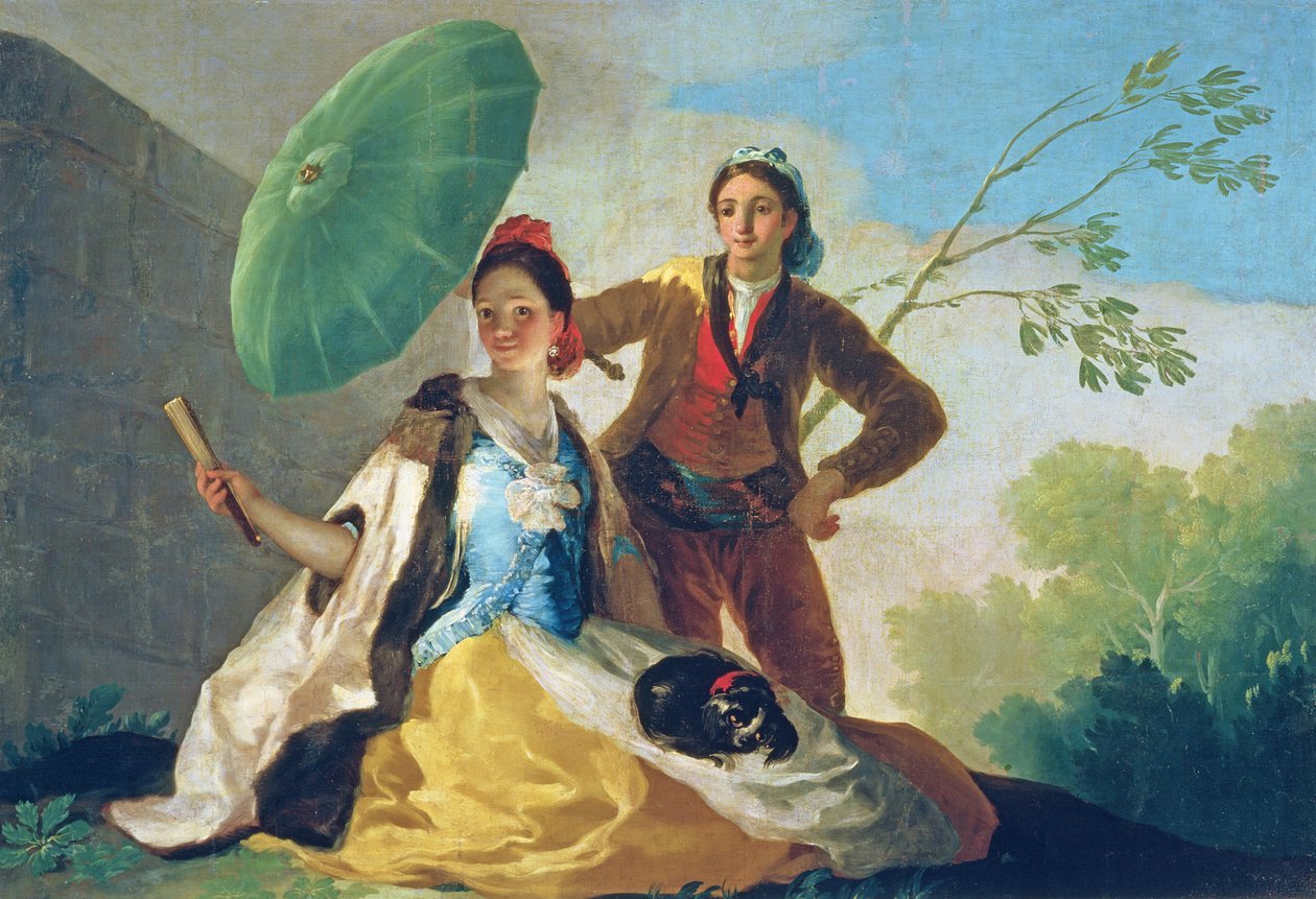 Parasollen, 1777 av Francisco de Goya