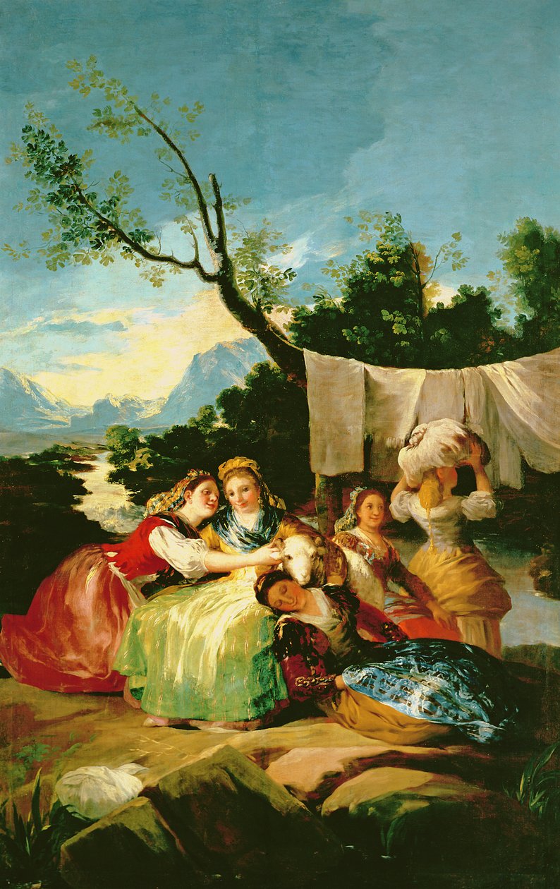 Vaskekvinnene, før 1780 av Francisco de Goya