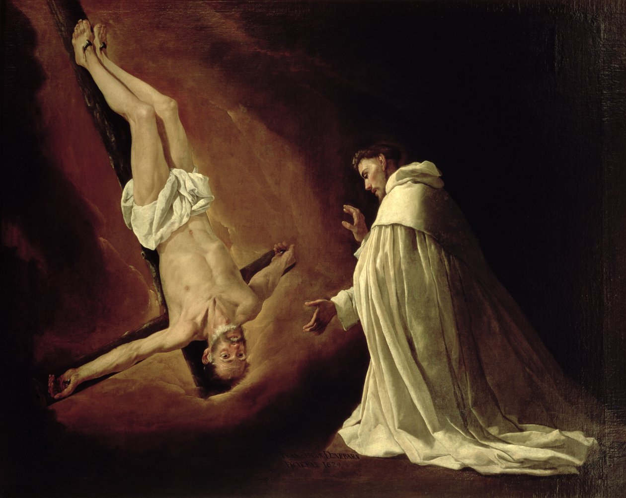 St. Peters utseende til St. Peter Nolasco (1182-1256) 1629 av Francisco de Zurbaran