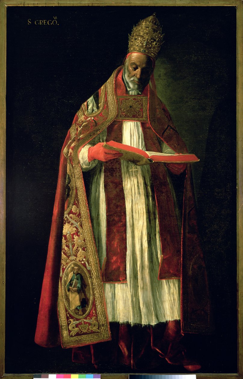 St. Gregor den store (ca. 540-604) av Francisco de Zurbaran