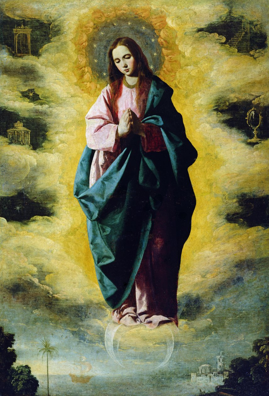 Den ulastelige unnfangelse, ca. 1630-35 av Francisco de Zurbaran