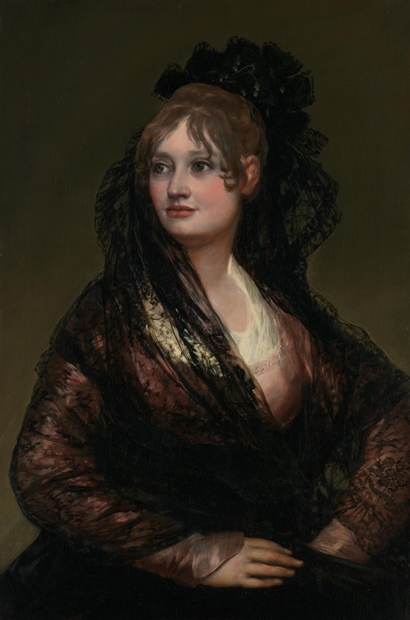 Portrett av Doña Isabel Cobos de Porcel av Francisco de Goya