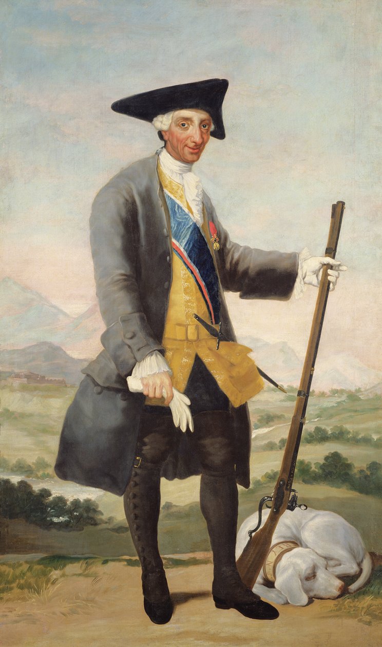 Kong Carlos III i jaktdrakt, ca. 1786 av Francisco de Goya