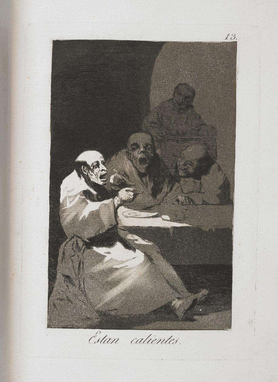 Tallerken fra Los Caprichos, 1797-1798 av Francisco de Goya