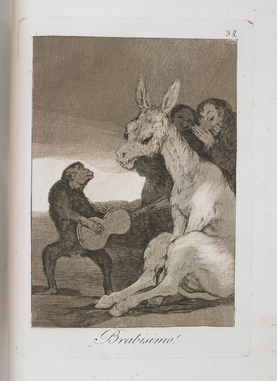 Tallerken fra Los Caprichos, 1797-1798 av Francisco de Goya