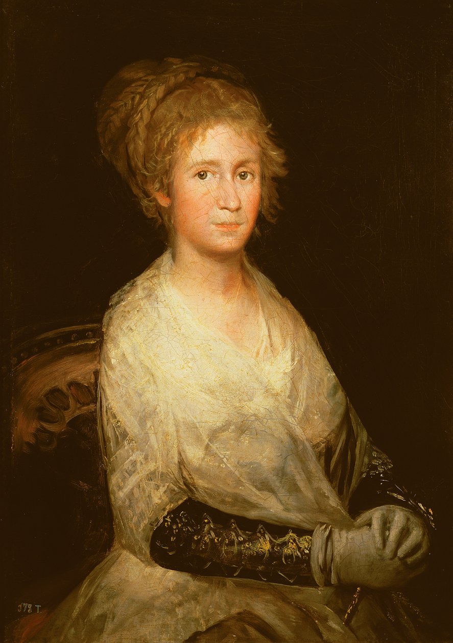 Portrett antas å være Josepha Bayeu (d.1812) kone til Goya, ca. 1798 av Francisco de Goya