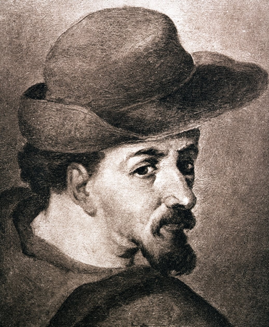 Miguel de Cervantes Saavedra (1547-1616) av Francisco Pacheco