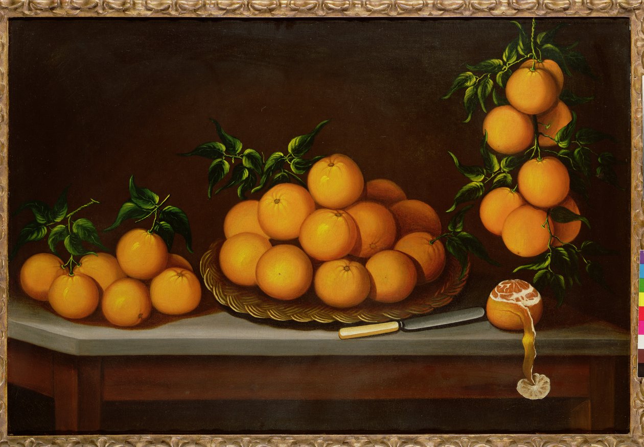 Stilleben med appelsiner, 1679 av Francisco de Vargas
