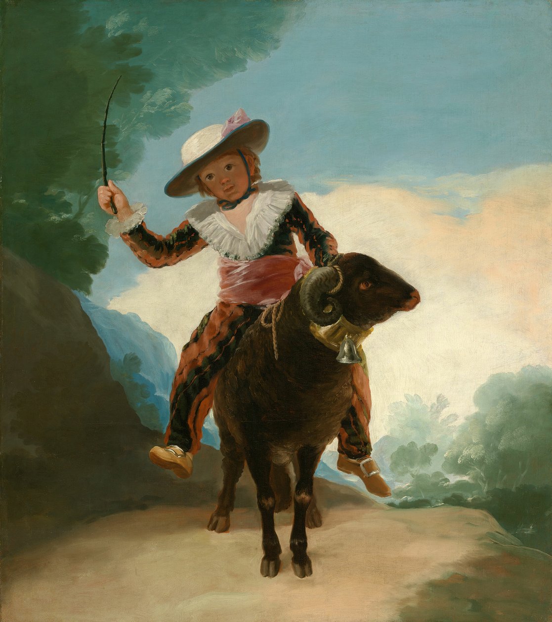 Gutt på en ram, 178687. av Francisco de Goya