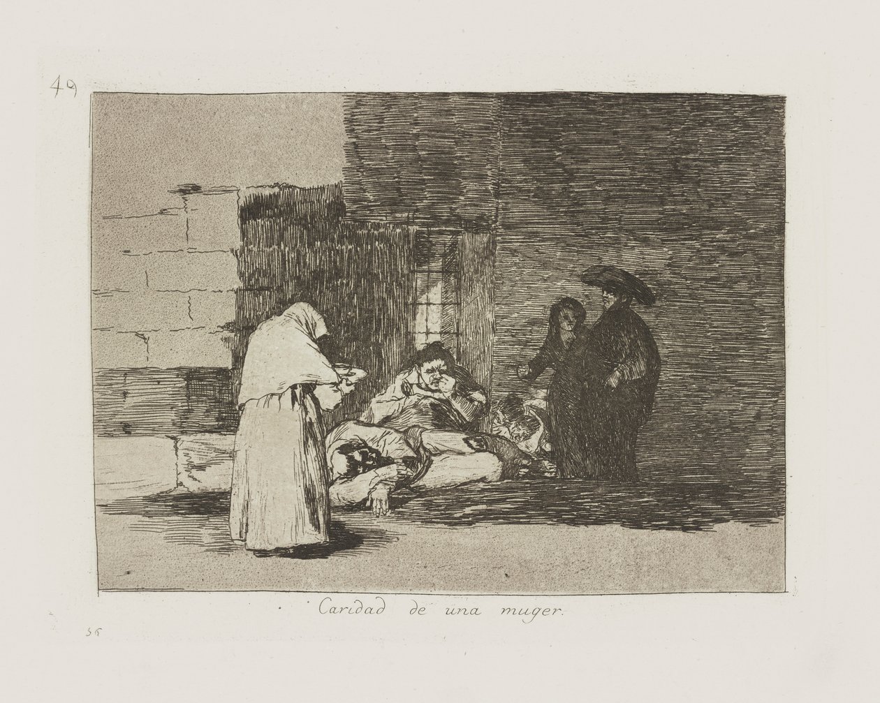 Veldedighet til en kvinne. (En kvinne av Francisco de Goya
