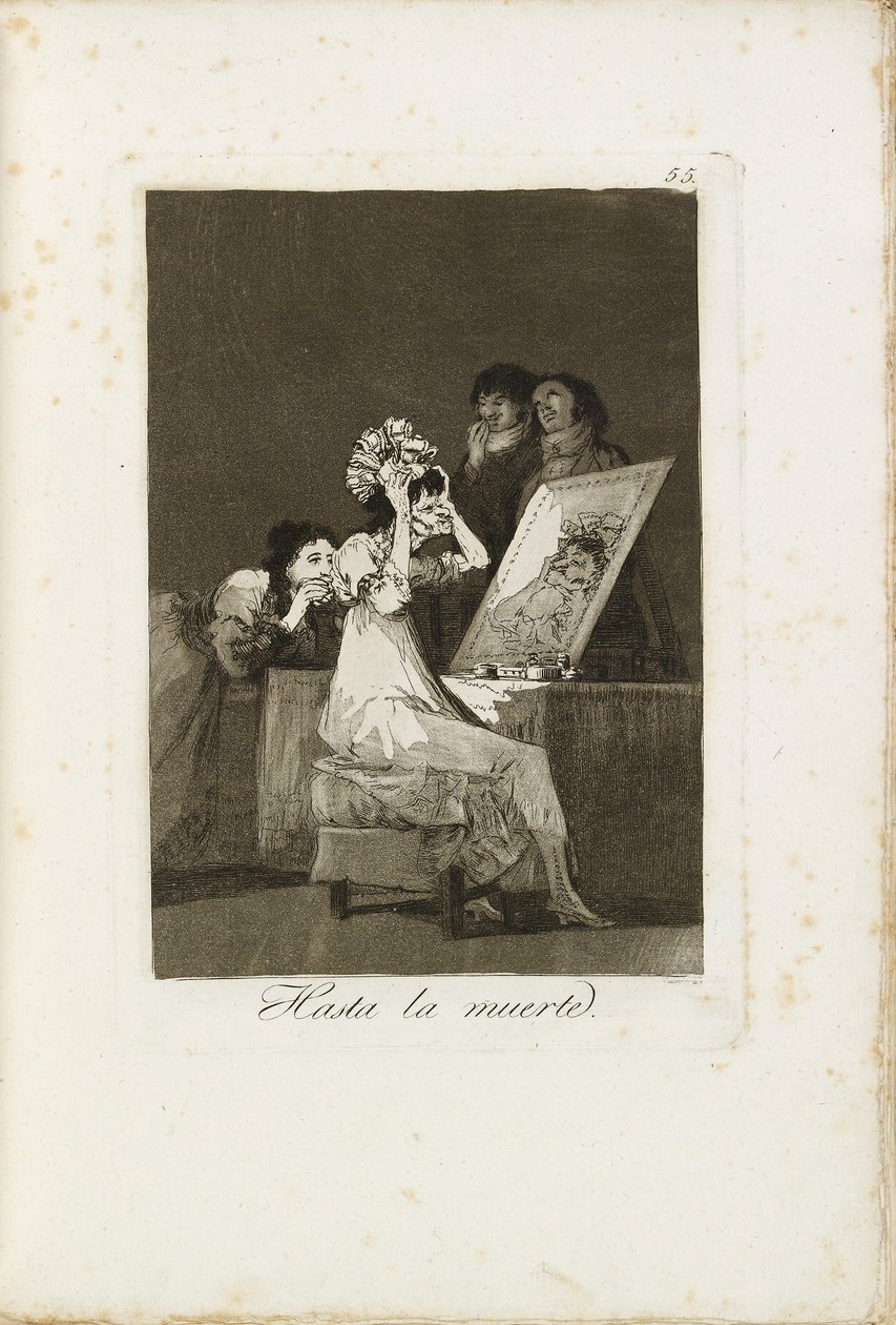 Inntil døden, 1799-1799 av Francisco de Goya