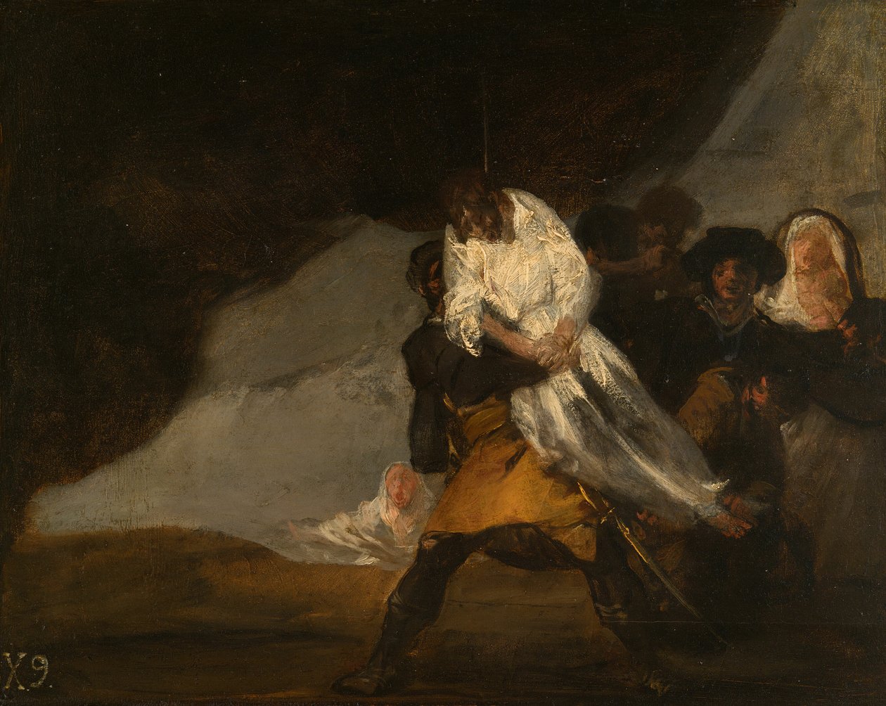Den hengte munken, ca. 1810. av Francisco de Goya