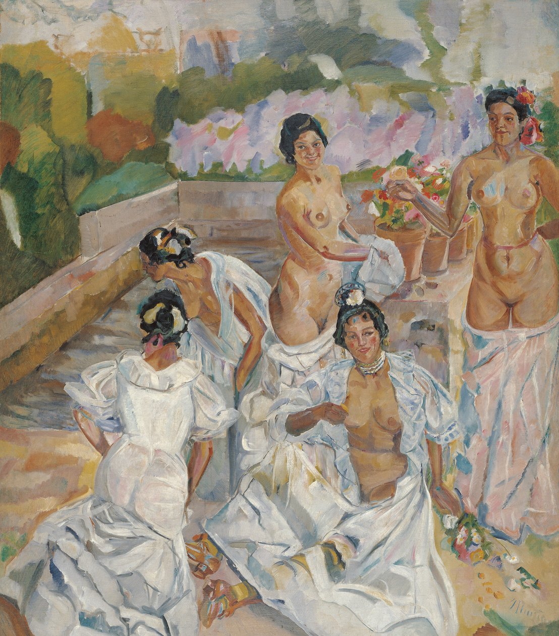 The Bath Sevilla av Francisco Iturrino