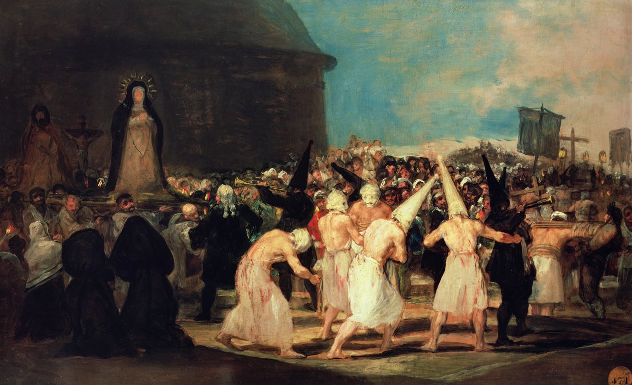 Prosesjon av flagellanter av Francisco de Goya