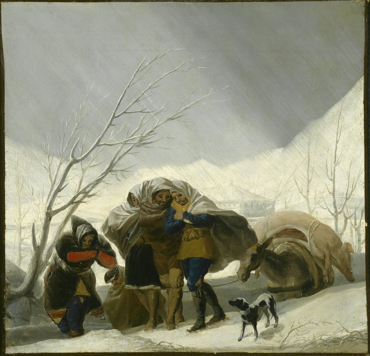 Vinterscene, ca. 1786 av Francisco de Goya