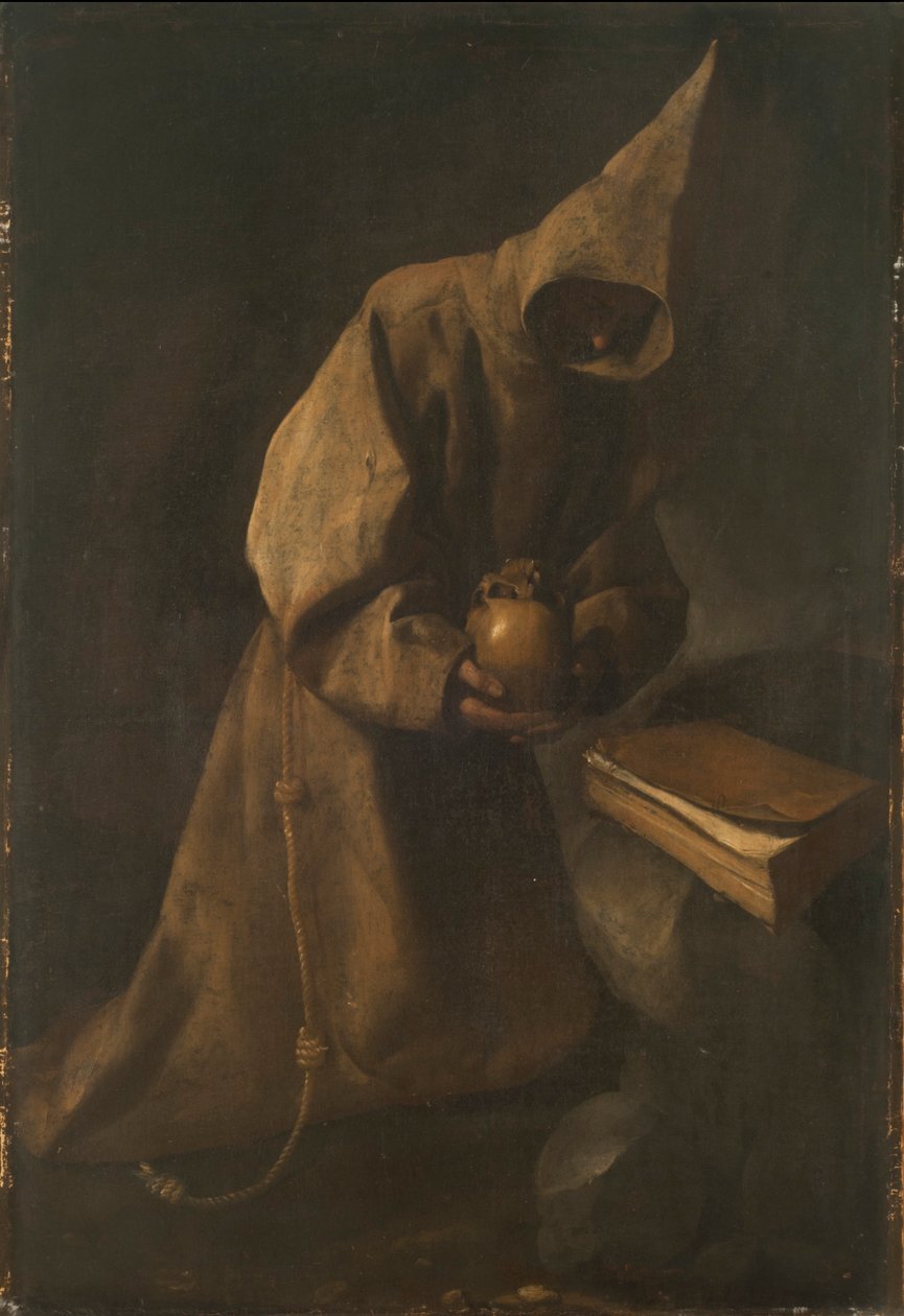 Saint Francis in Meditation, 1632. av Francisco de Zurbaran